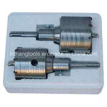 2PCS Hollow Hammer Drills Set with 65 and 80mm Diameter